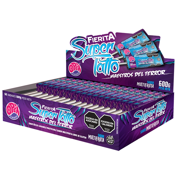 CHUP MAST FIERITA SUPER TATOO MAESTROS DEL TERROR 50u 12g